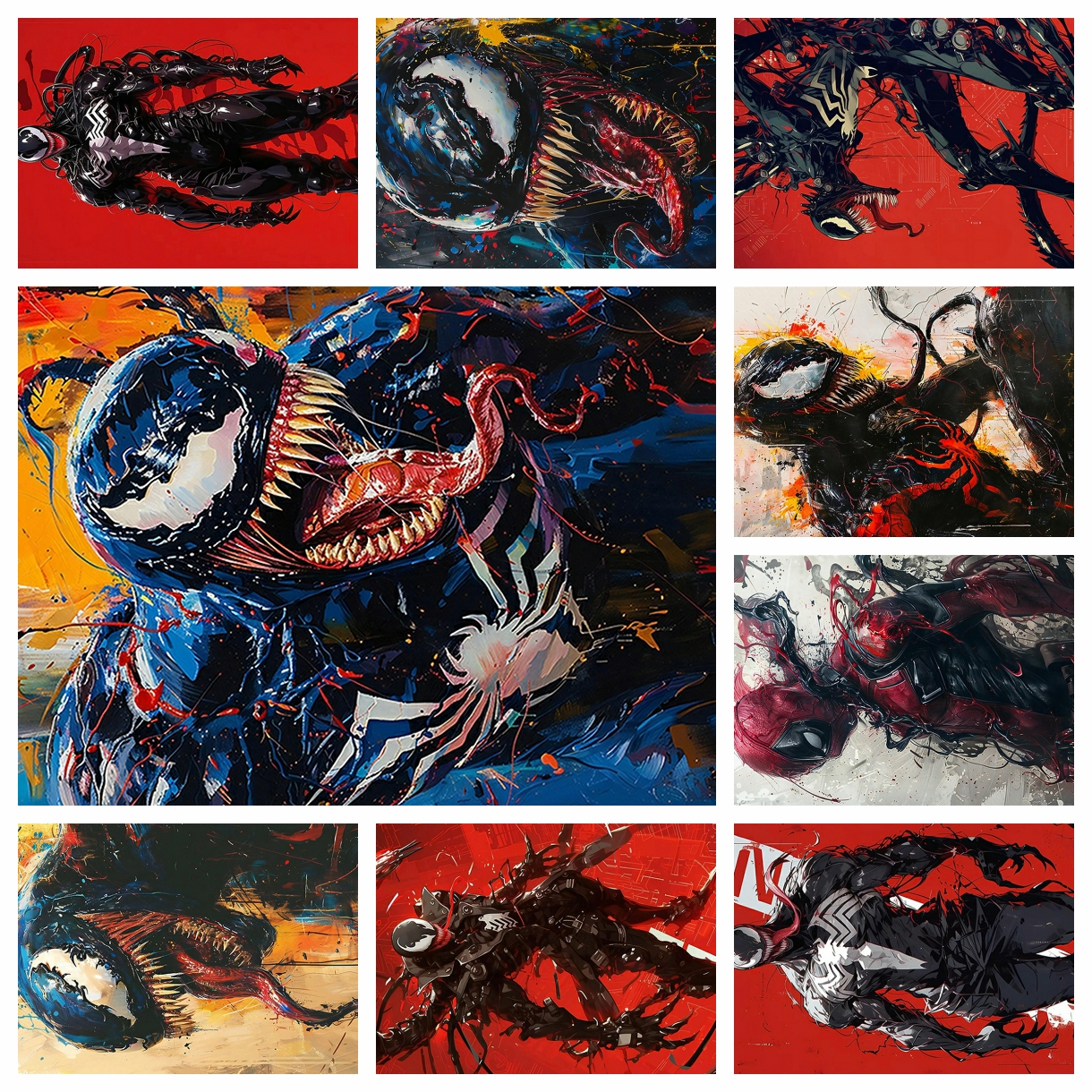 Embroidery Artwork - Anime Marvel venom spider-man Diamond Painting