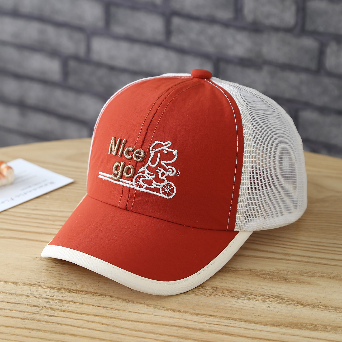 Embroidery Underlay - Summer outdoor quick-drying mesh baseball cap