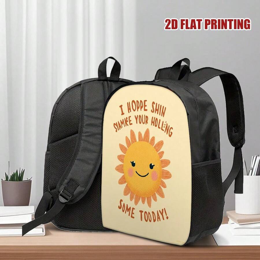 Embroidery Bag - Fashion Sunshine Smiling Face 2D Flat