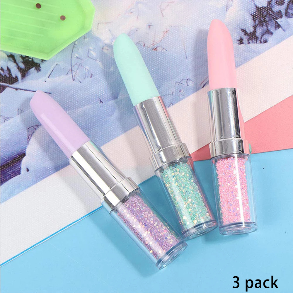 Embroidery Artwork - Lipstick Shape Diamond Painting Pen 5D
