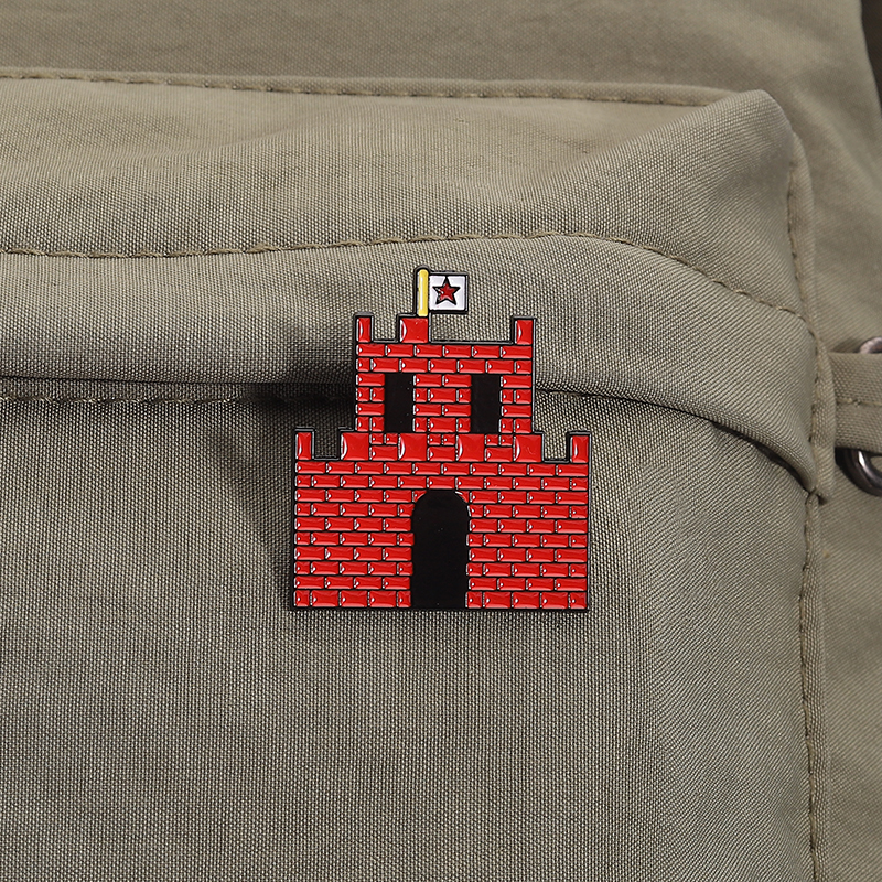 Embroidery House - Classic Games Inspiration Enamel Pins Red