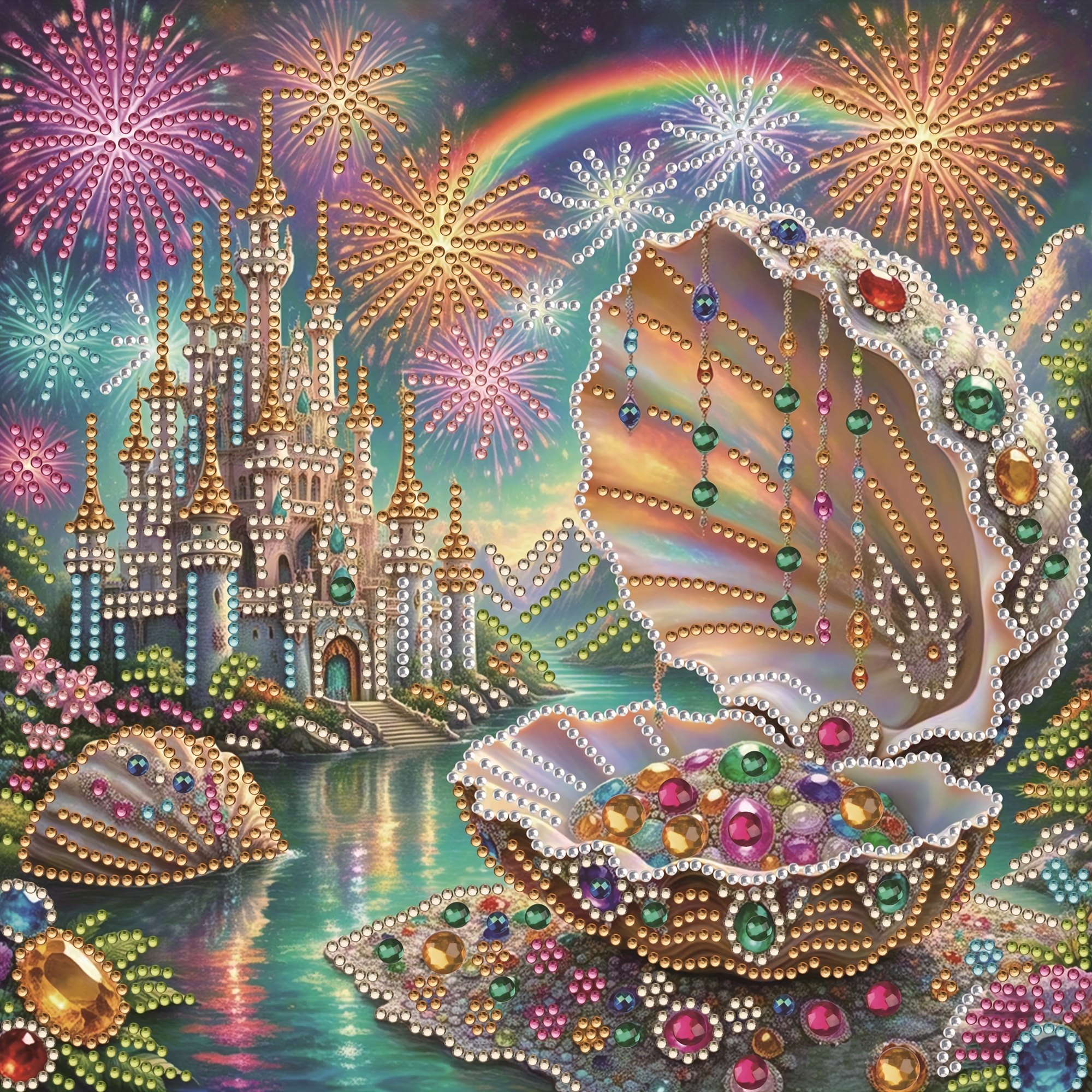 Embroidery Ideas - 1pc - Shell Pattern Diamond Painting