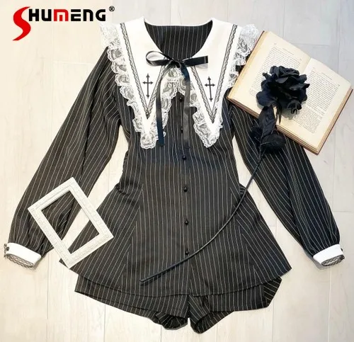 Embroidery On Shirt - Embroidered Black Suit Mass-Produced Japanese Rojita