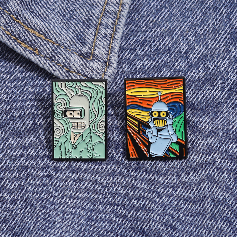 Embroidery House - American Comedy Comics Enamel Pins Cartoon