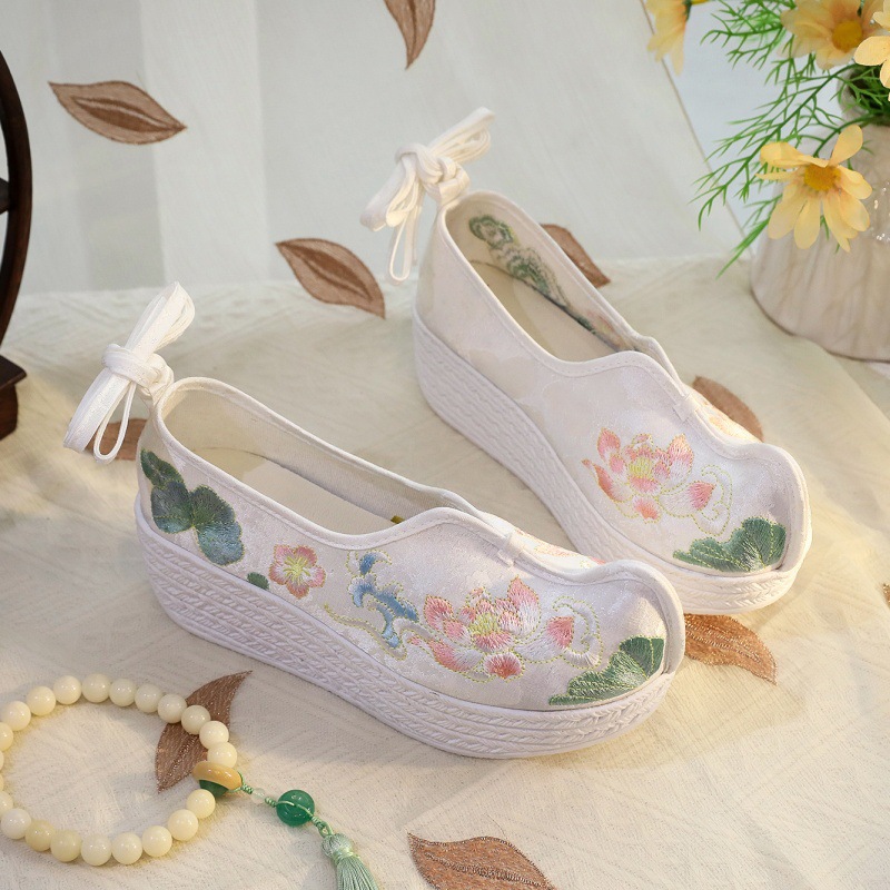 Embroidery White - 2026 Women's White Lotus Embroidery Platform
