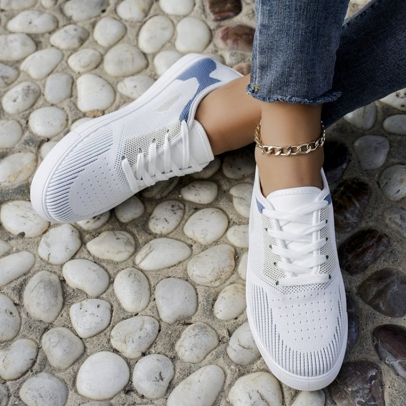 Women Casual Sneakers Woven Lo - Embroidery White avis et prix