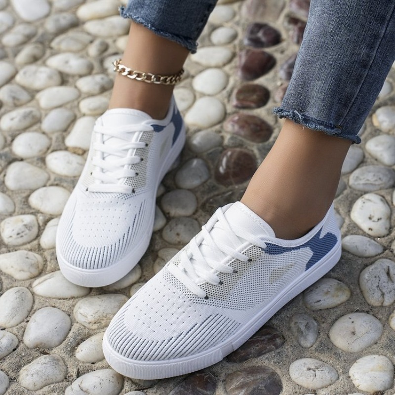Women Casual Sneakers Woven Lo - Embroidery White avis et prix