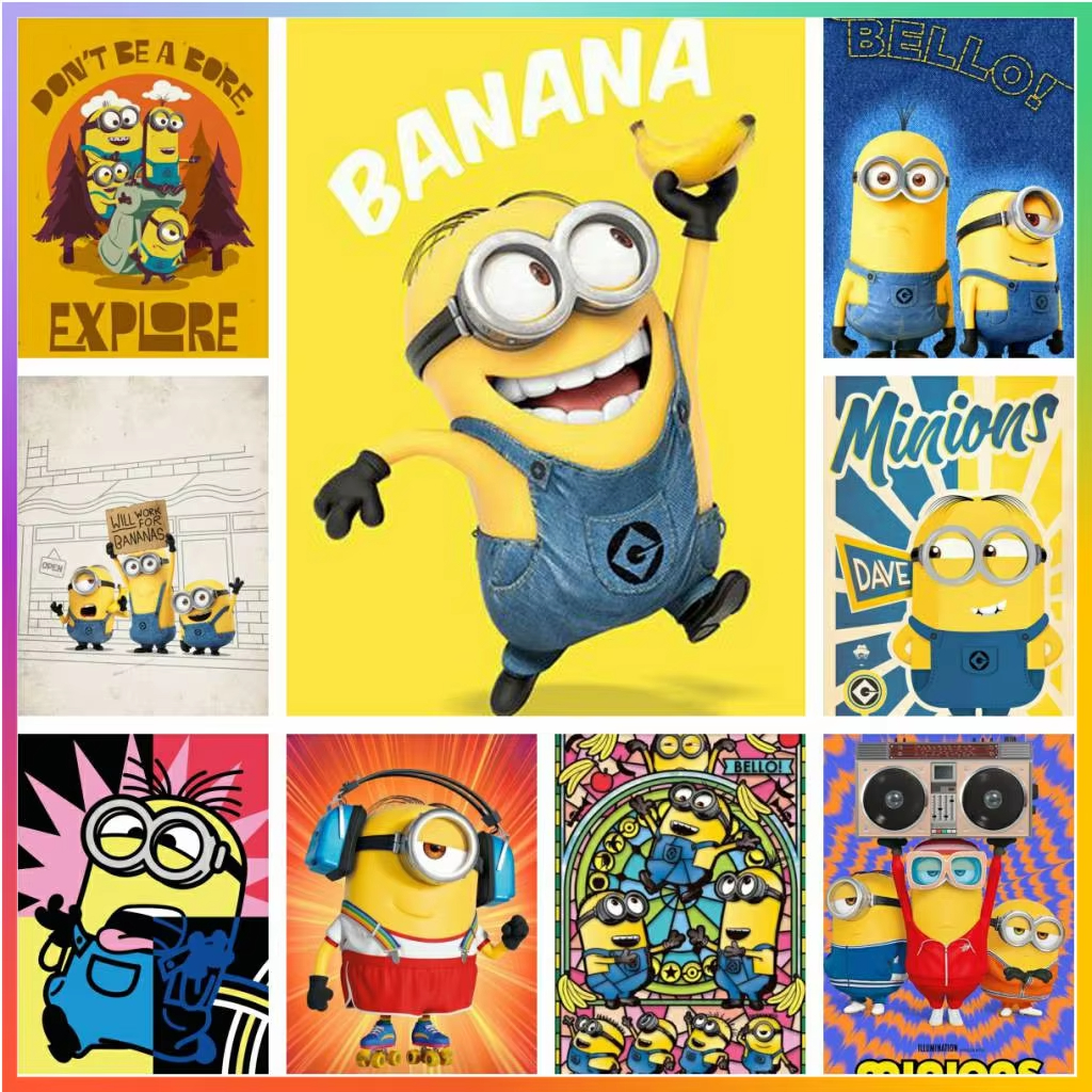 Cartoon Lovely Cute-M-Minions  - Embroidery Ideas avis et prix
