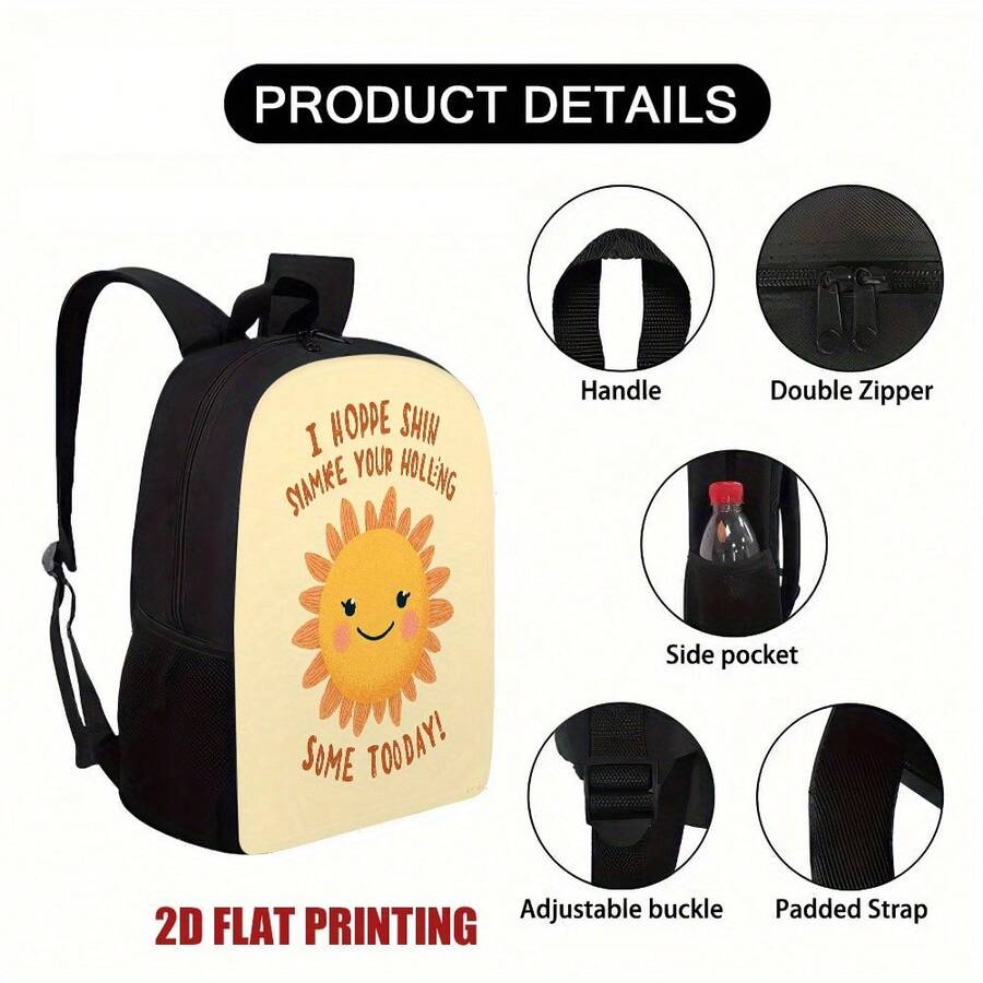 Fashion Sunshine Smiling Face  - Embroidery Bag avis et prix