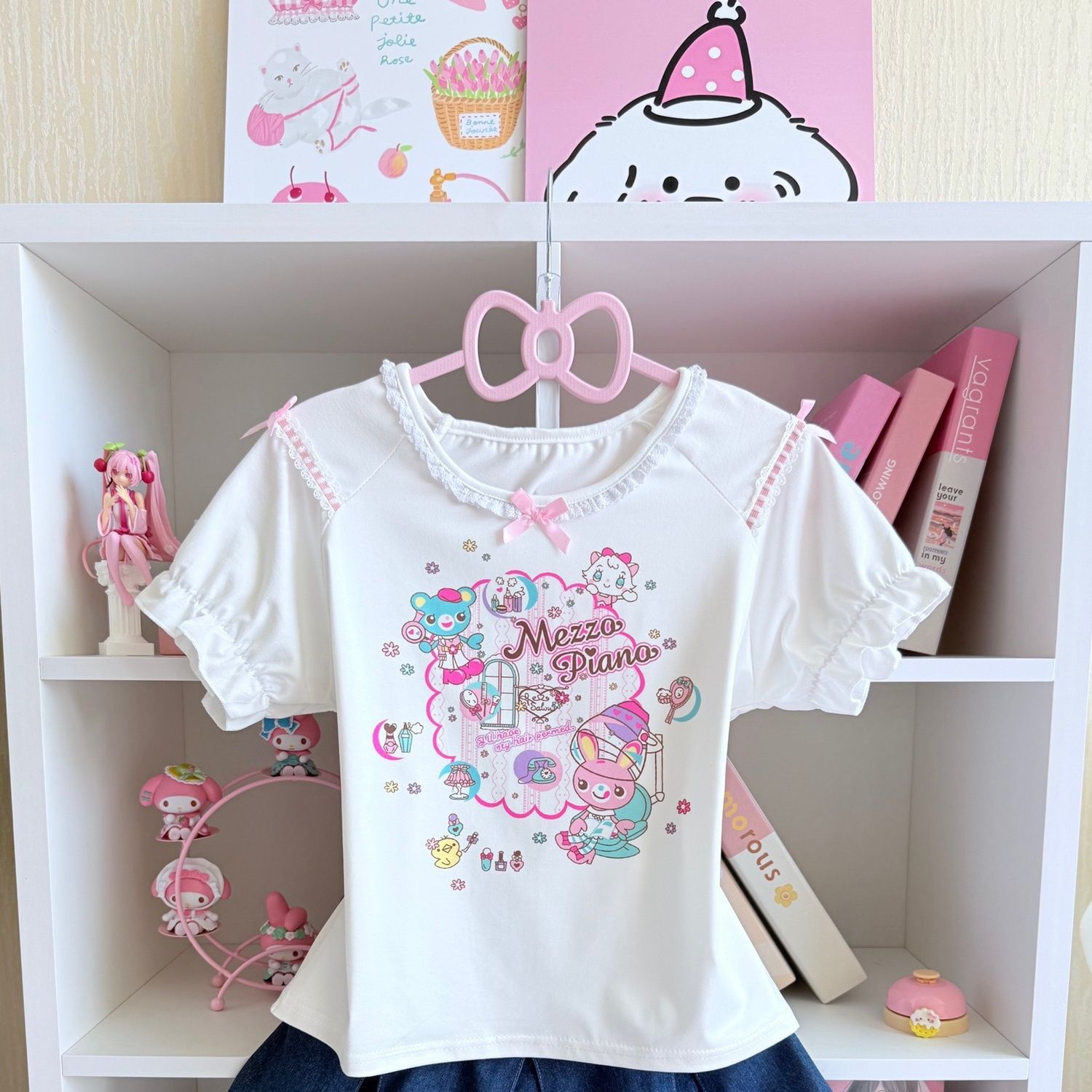 Japanese Sweet Skirt Sets Summ - Embroidery Cotton Shirt avis et prix