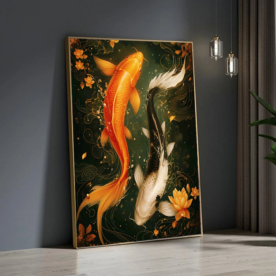 Frameless,5D DIY Diamond Paint - Embroidery Fish avis et prix