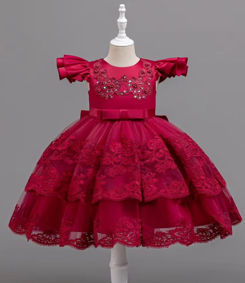 Girl Party Dress Embroidery Ch - Embroidery White Dress avis et prix