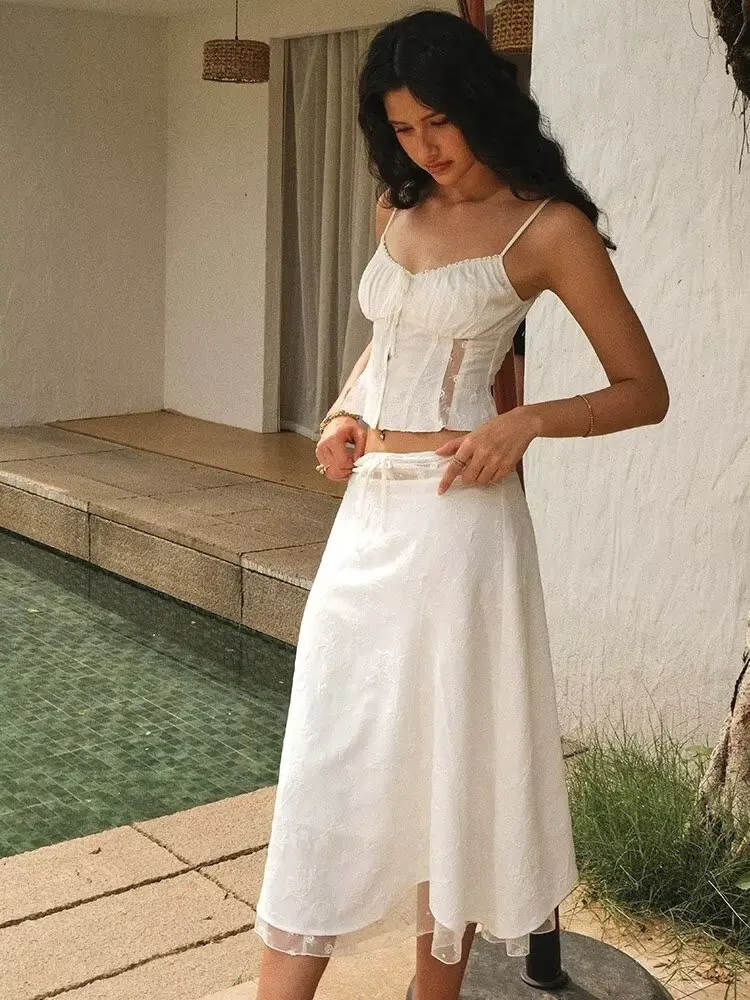 Chicheca Summer White Dress Se - Embroidery White Dress avis et prix