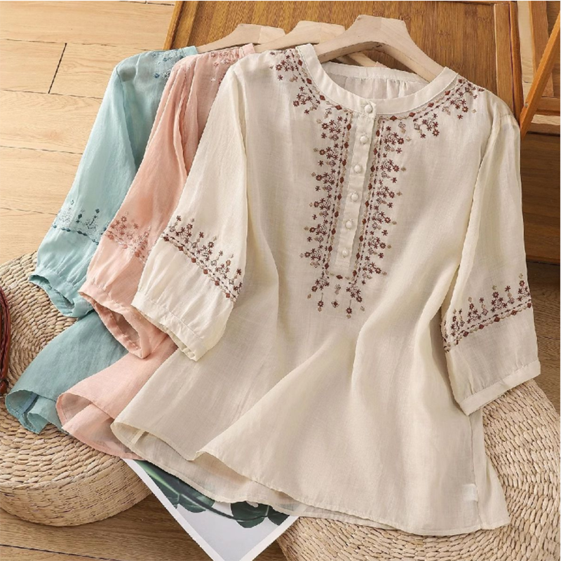 Retro Embroidered Mom Shirt Wo - Embroidery On Shirt avis et prix