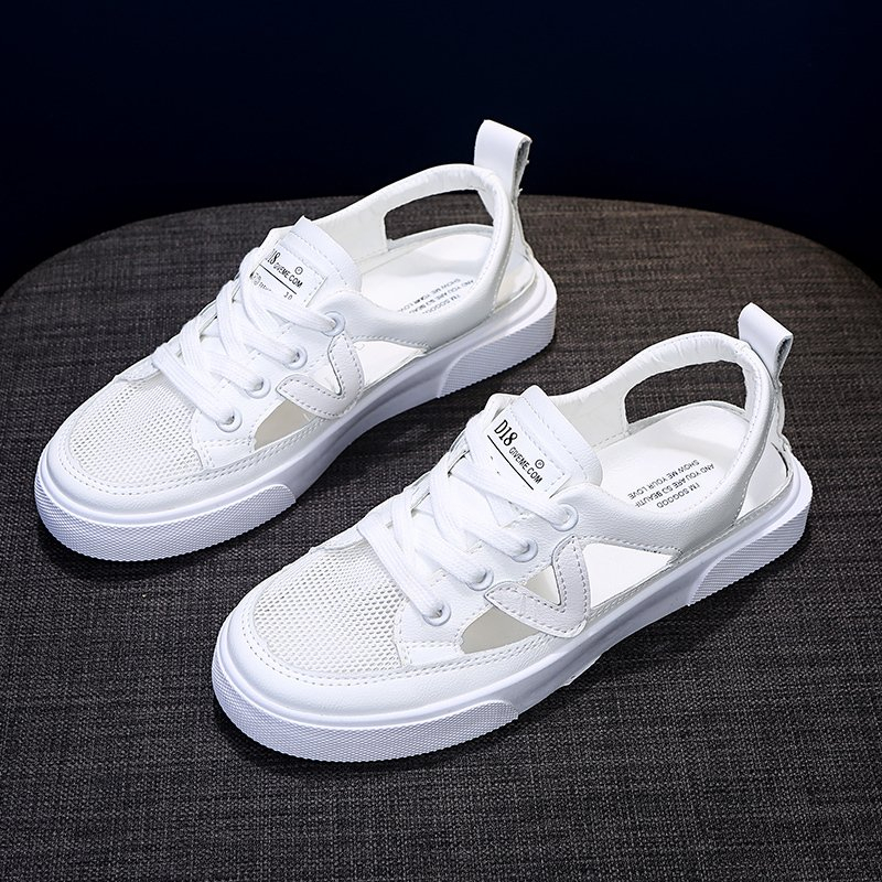 New Women's White Casual Shoes - Embroidery White avis et prix