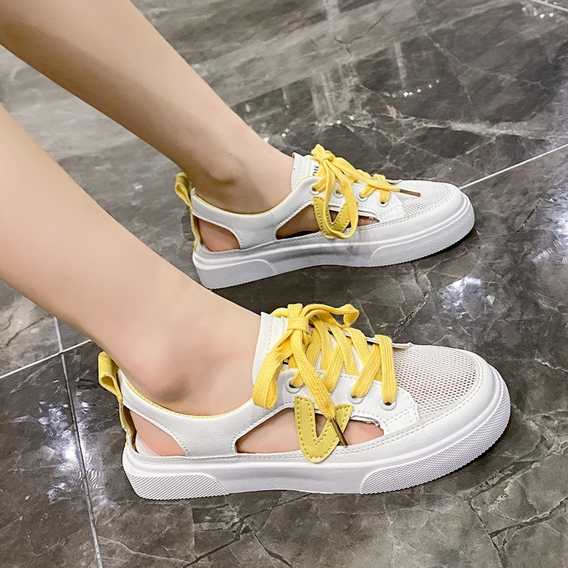 New Women's White Casual Shoes - Embroidery White avis et prix