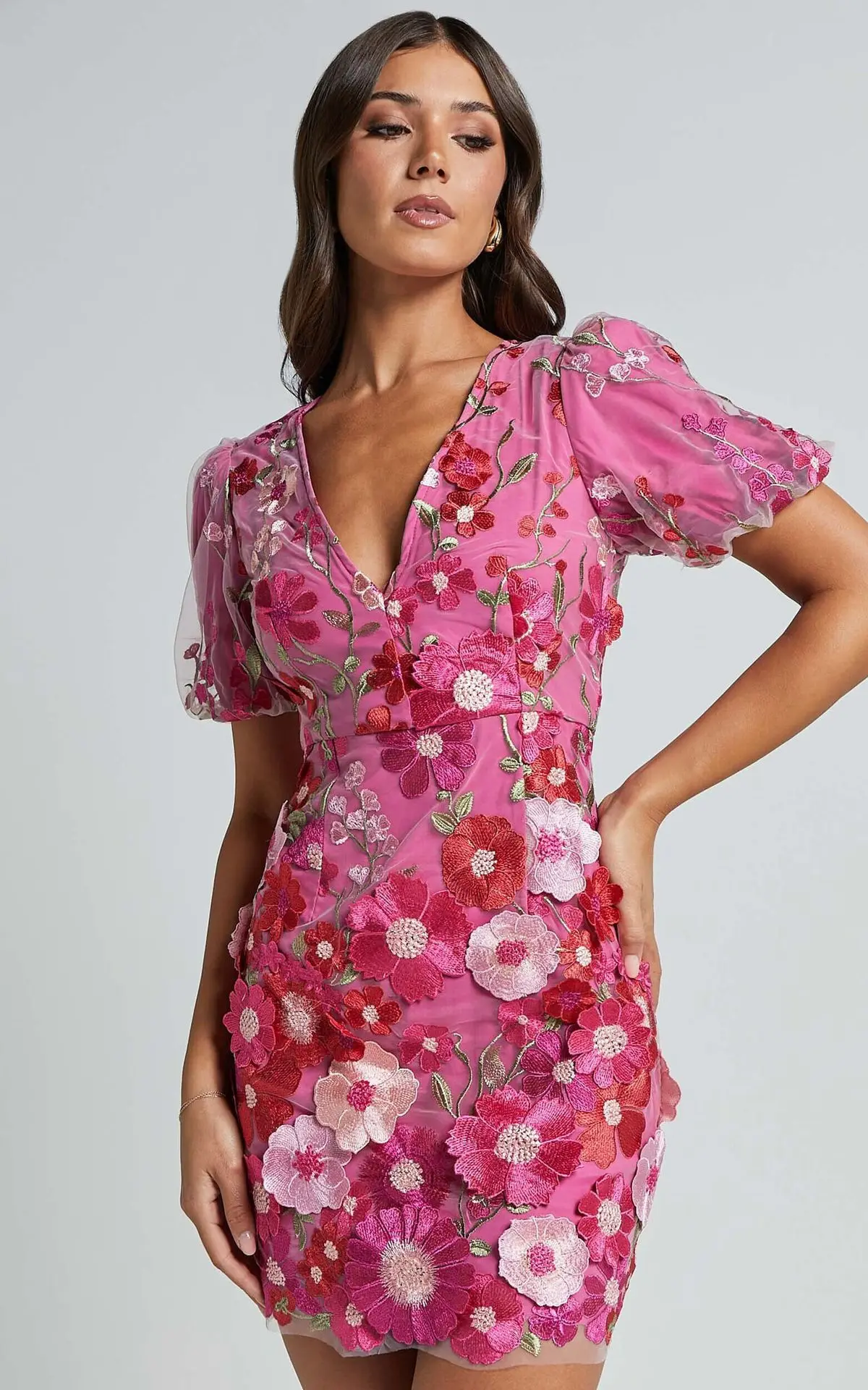 Sexy Embroidered V-neck Flower - Embroidery Zara avis et prix