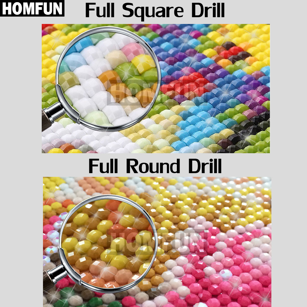 HOMFUN Full Square/Round Drill - Embroidery Fish avis et prix