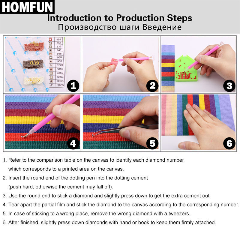 HOMFUN Full Square/Round Drill - Embroidery Fish avis et prix