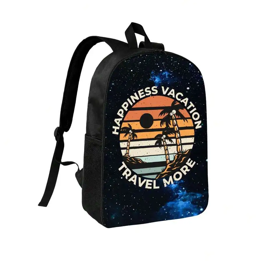 Happiness Vacation Travel More - Embroidery Bag avis et prix