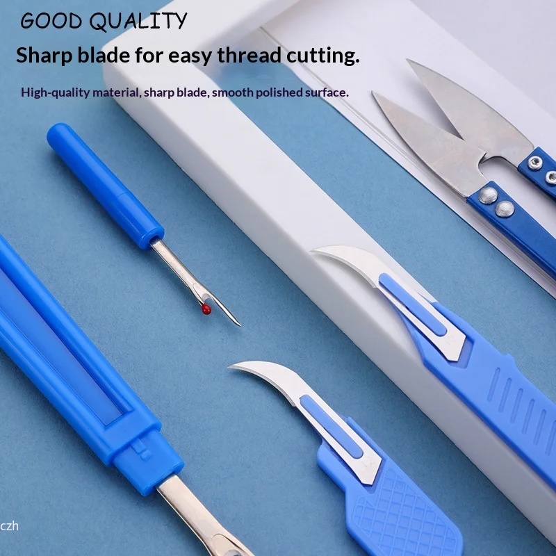 5Pcs Blue Sewing Ripper Kit wi - Embroidery Thread avis et prix