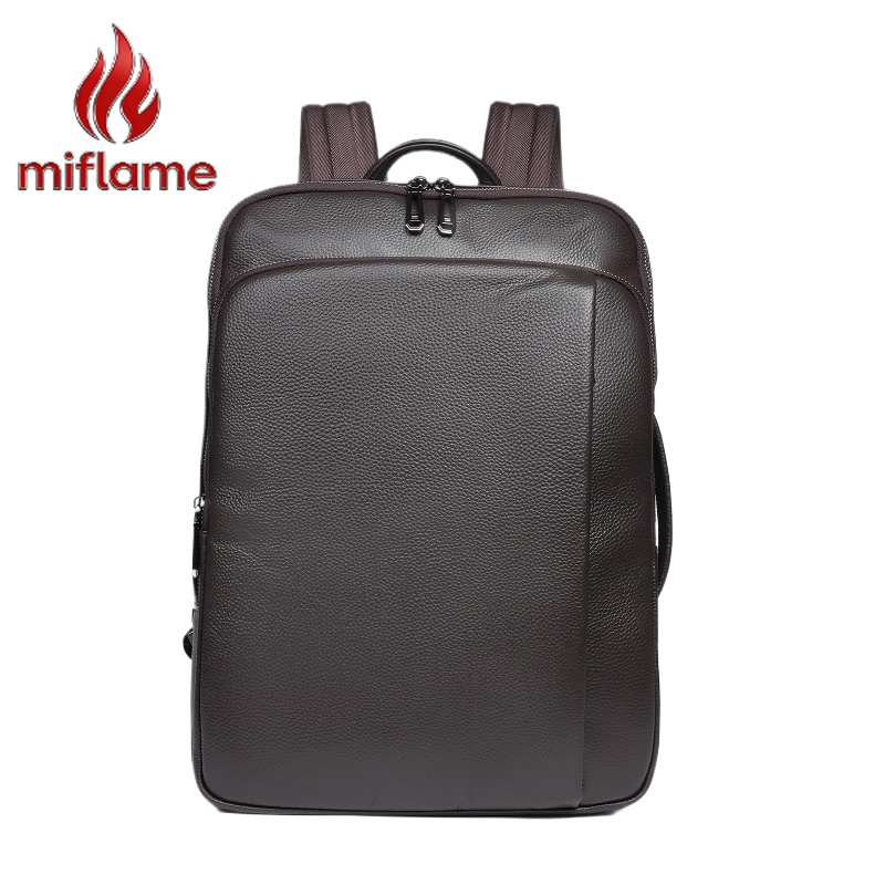 Men's Top Grain Leather Backpa - Embroidery Bag avis et prix