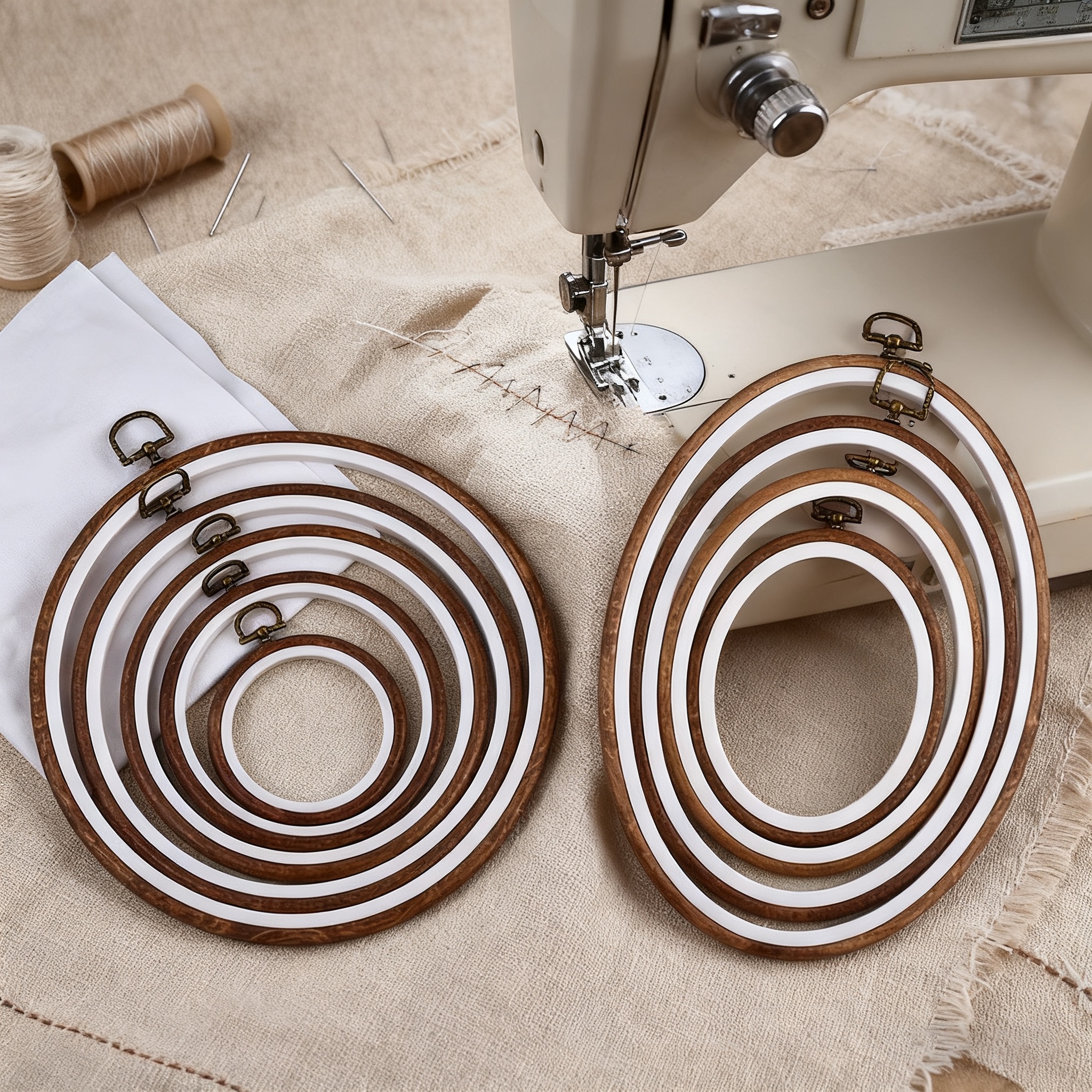 10PCS Sewing Tool Round Oval I - Embroidery Artwork avis et prix
