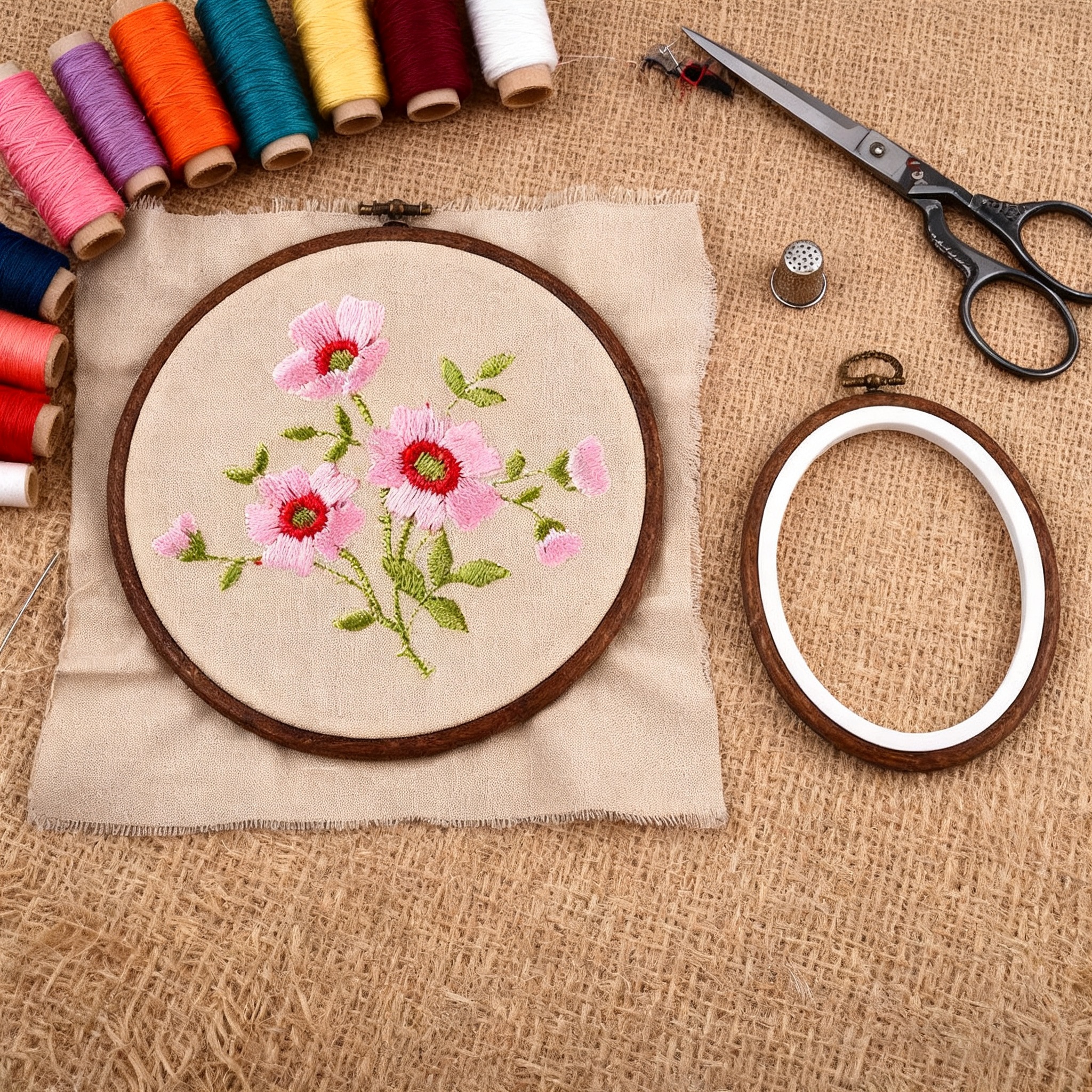 10PCS Sewing Tool Round Oval I - Embroidery Artwork avis et prix