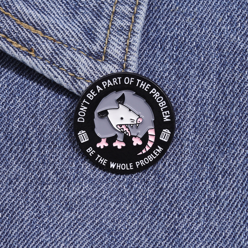 Cute Funny Possum Enamel Pins  - Embroidery House avis et prix