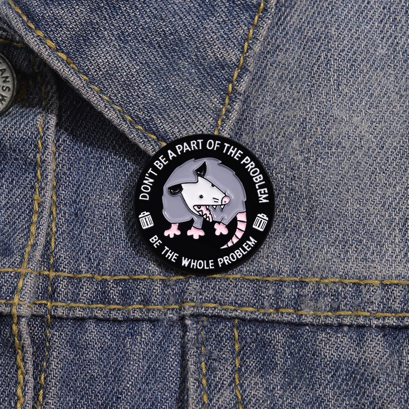 Cute Funny Possum Enamel Pins  - Embroidery House avis et prix
