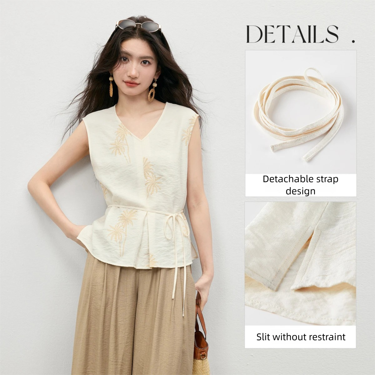 SENTUBILA Women's Sleeveless C - Embroidery Removal avis et prix