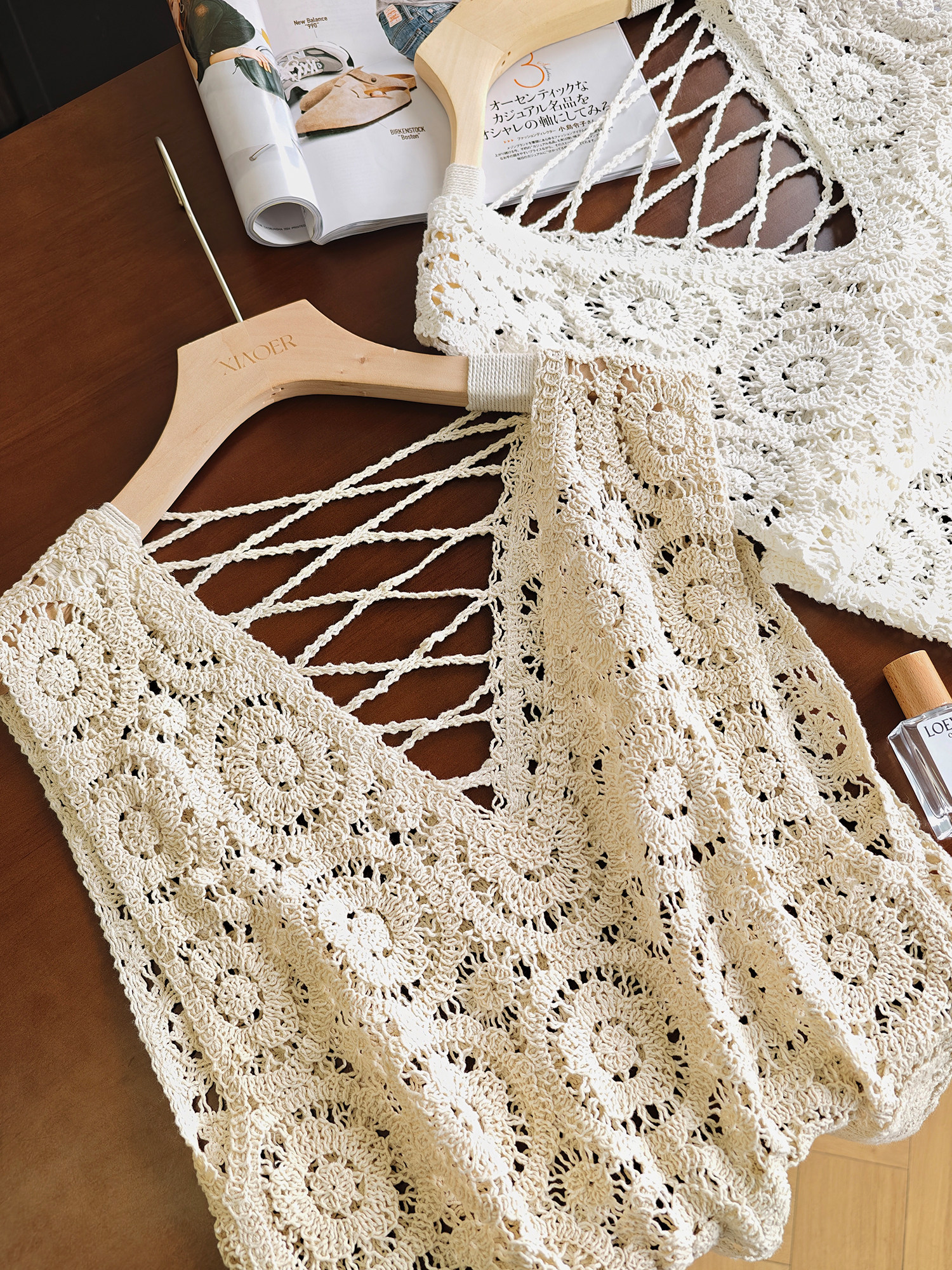 Women's Crochet Lace Tank Top  - Embroidery Artwork avis et prix