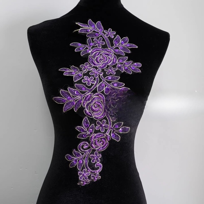 2 Pieces, New Four-color Nail  - Embroidery Roses avis et prix