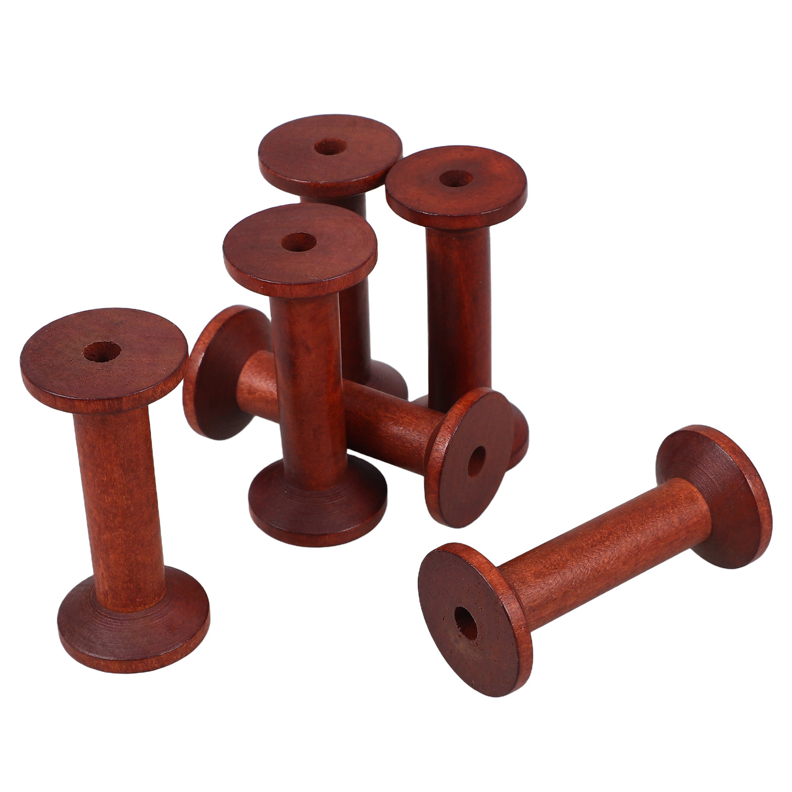 6Pcs Smooth Wood Thread Spools - Embroidery Thread avis et prix
