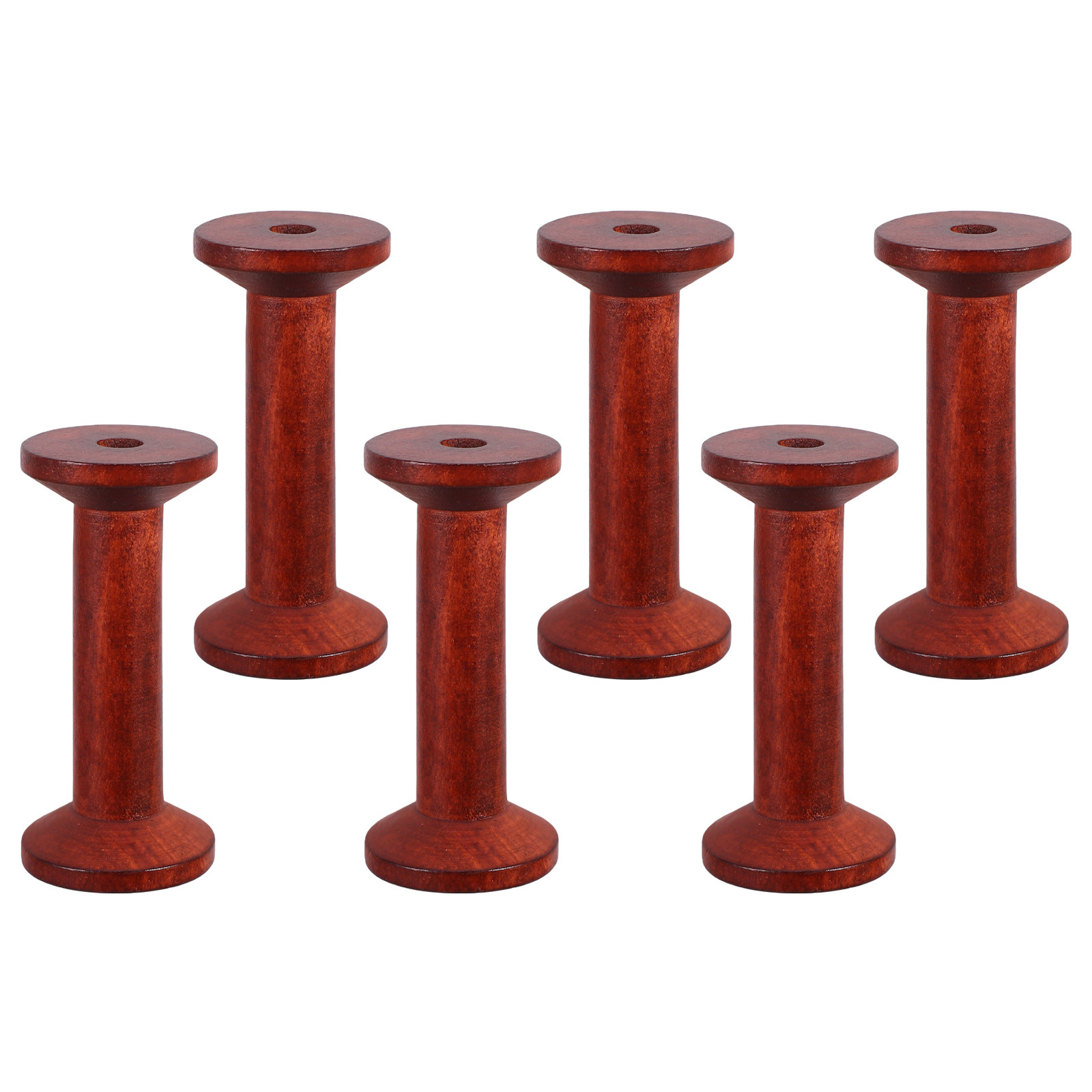 6Pcs Smooth Wood Thread Spools - Embroidery Thread avis et prix