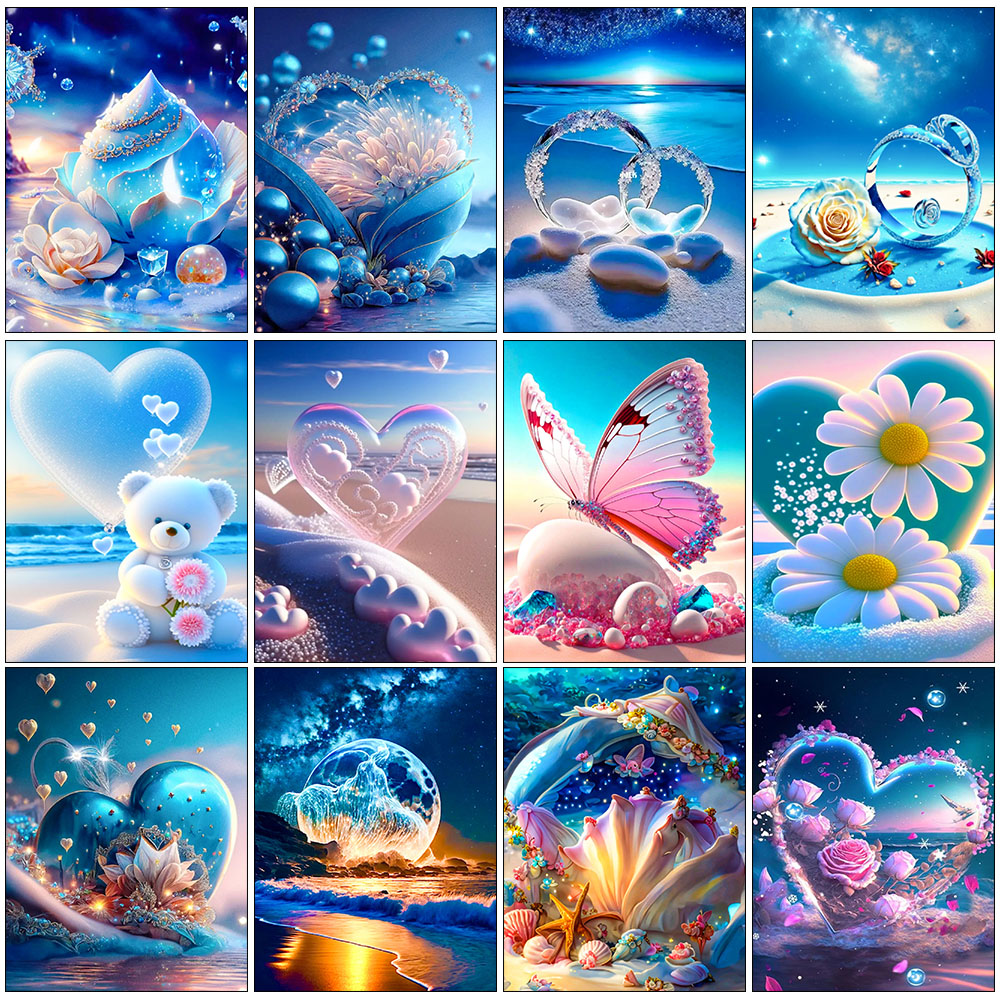 5D DIY Seaside Landscape Diamo - Embroidery Artwork avis et prix