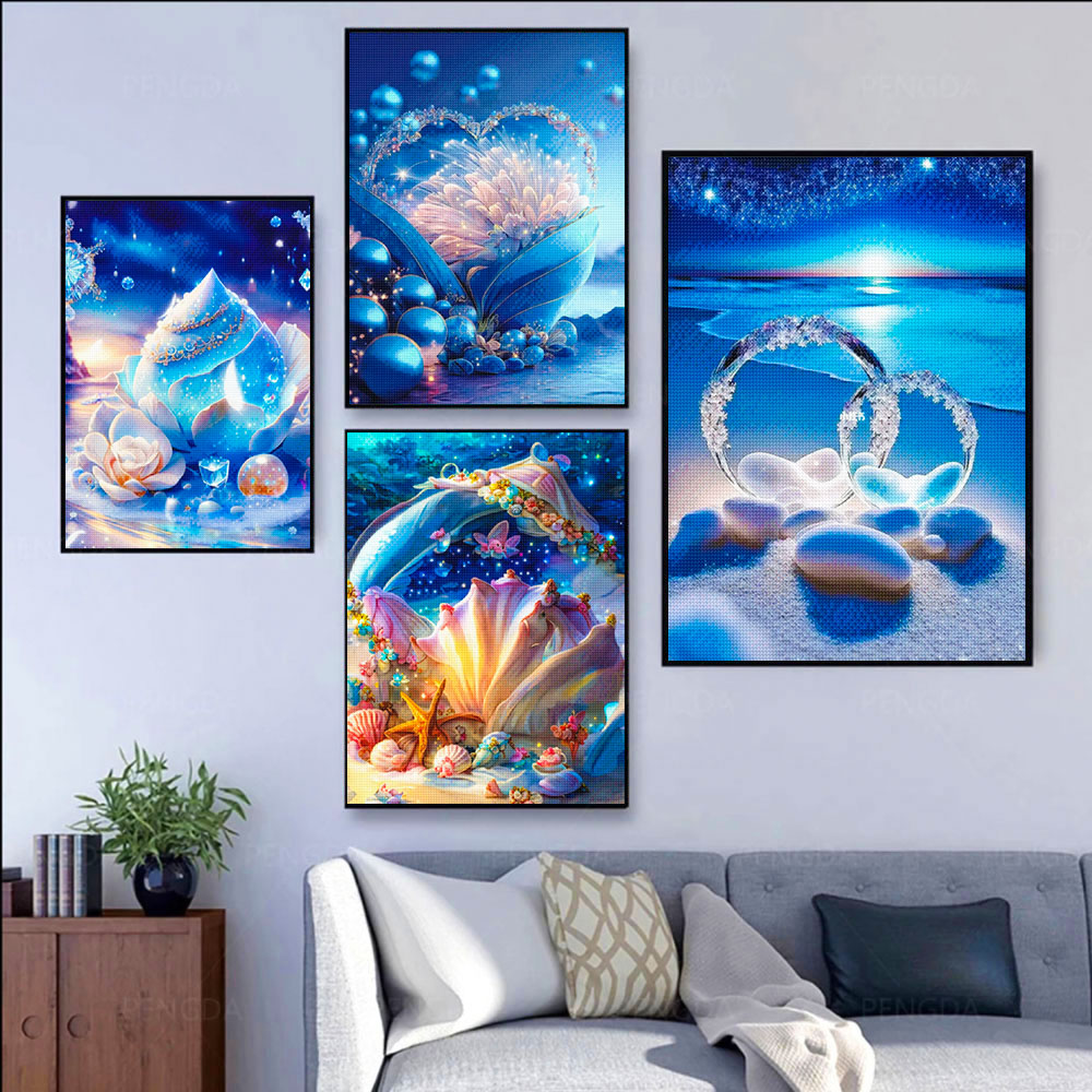 5D DIY Seaside Landscape Diamo - Embroidery Artwork avis et prix