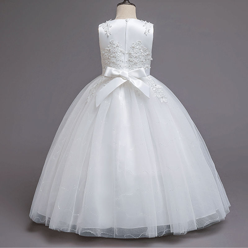 Teenage Girls Sequins Embroide - Embroidery White Dress avis et prix