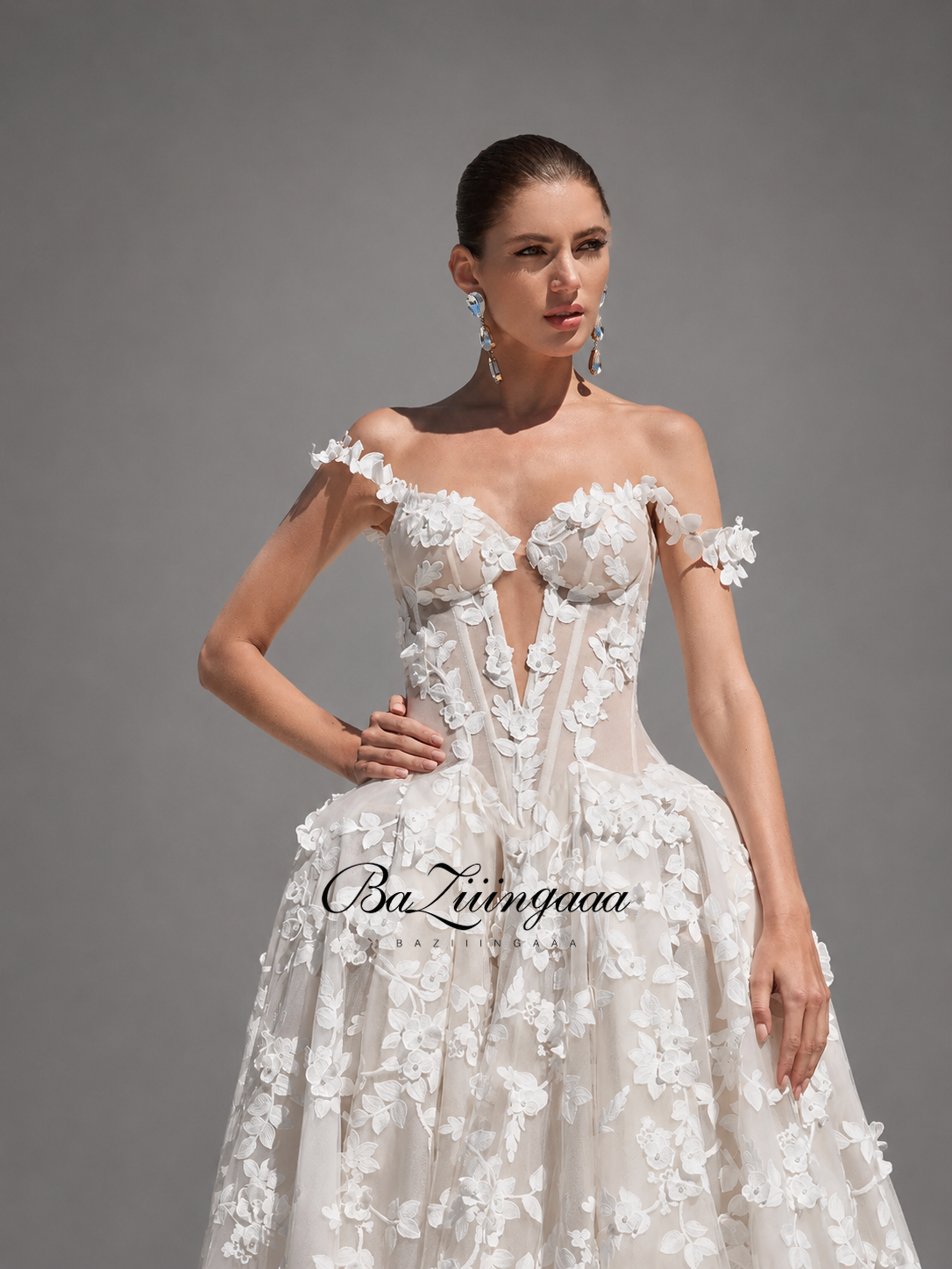 Floral Print Wedding Dresses L - Embroidery Online Designs avis et prix