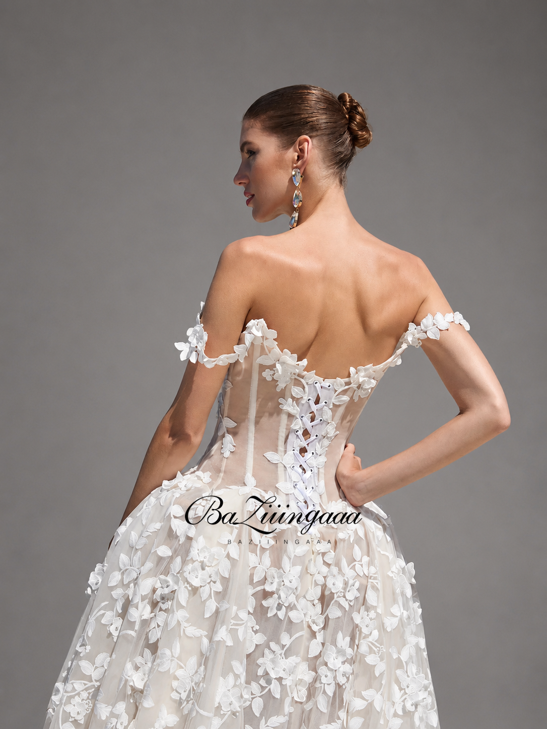 Floral Print Wedding Dresses L - Embroidery Online Designs avis et prix
