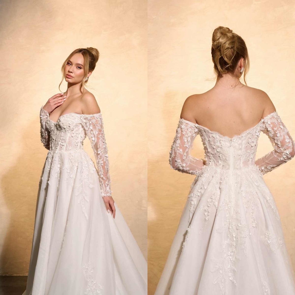 Elegant Wedding Dress A-Line L - Embroidery Online Designs avis et prix