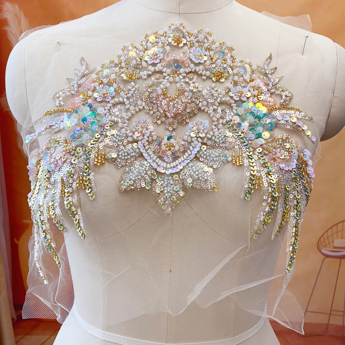 Champagne Gold Fish Scale Sequ - Embroidery Fish avis et prix