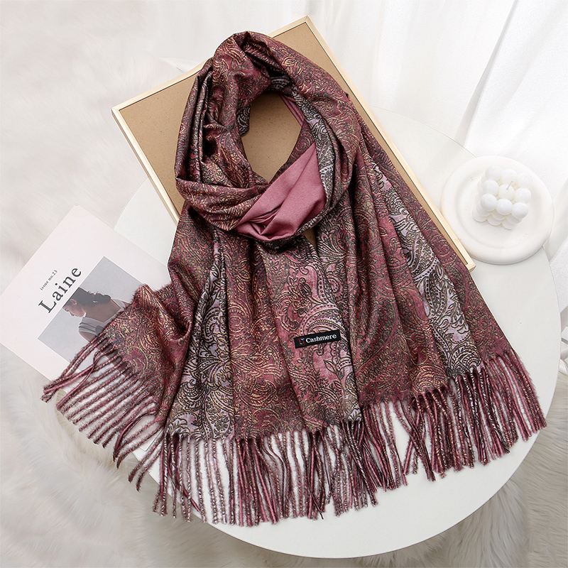 Luxury Paisley Pashmina Shawl  - Embroidery Ideas avis et prix