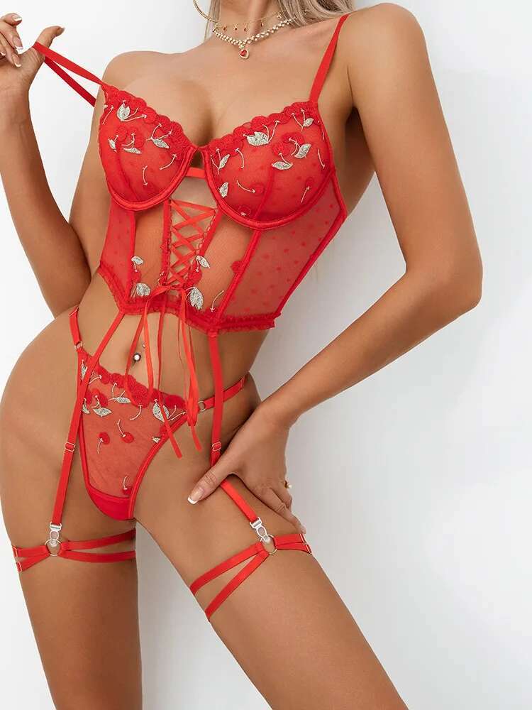 Sexy Solid Color Flower Embroi - Embroidery Underlay avis et prix