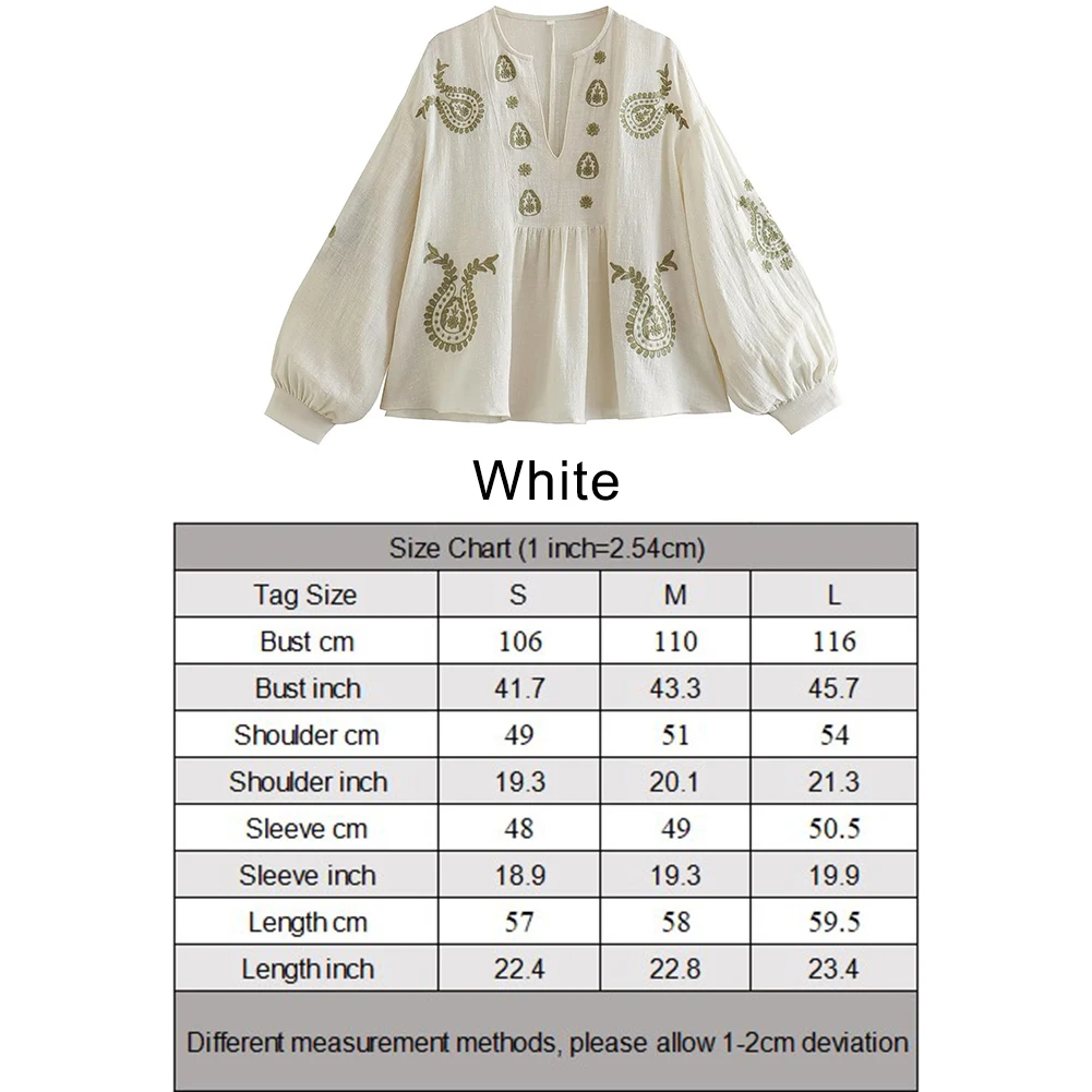 Womens New Loose Cotton Embroi - Embroidery On Shirt avis et prix