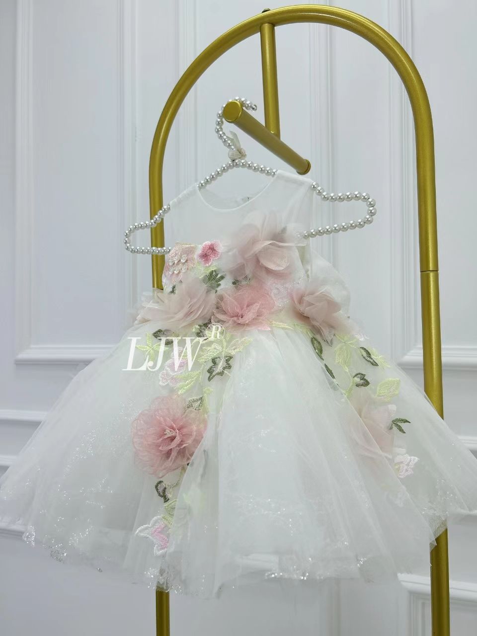 2025 Elegant Girl Party Dress  - Embroidery White Dress avis et prix