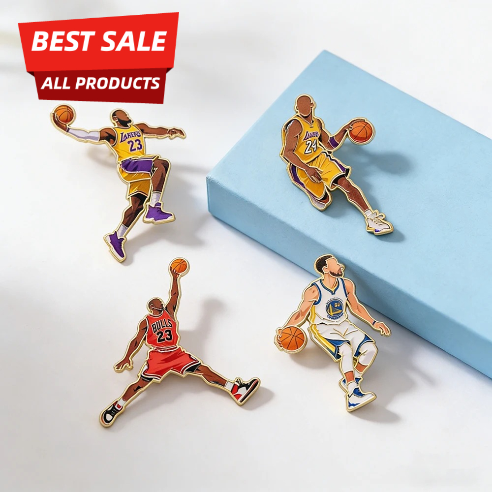 4pcs Basketball Enamel Pin Set - Embroidery House avis et prix