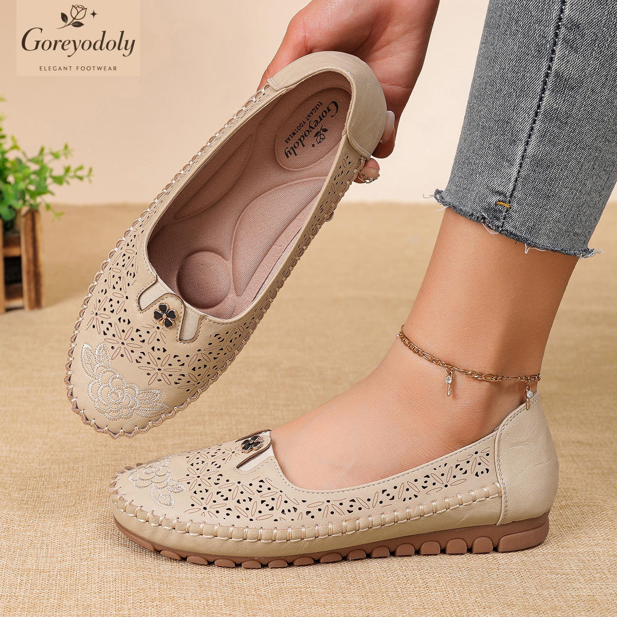 Goreyodoly women loafers flora - Embroidery Ideas avis et prix
