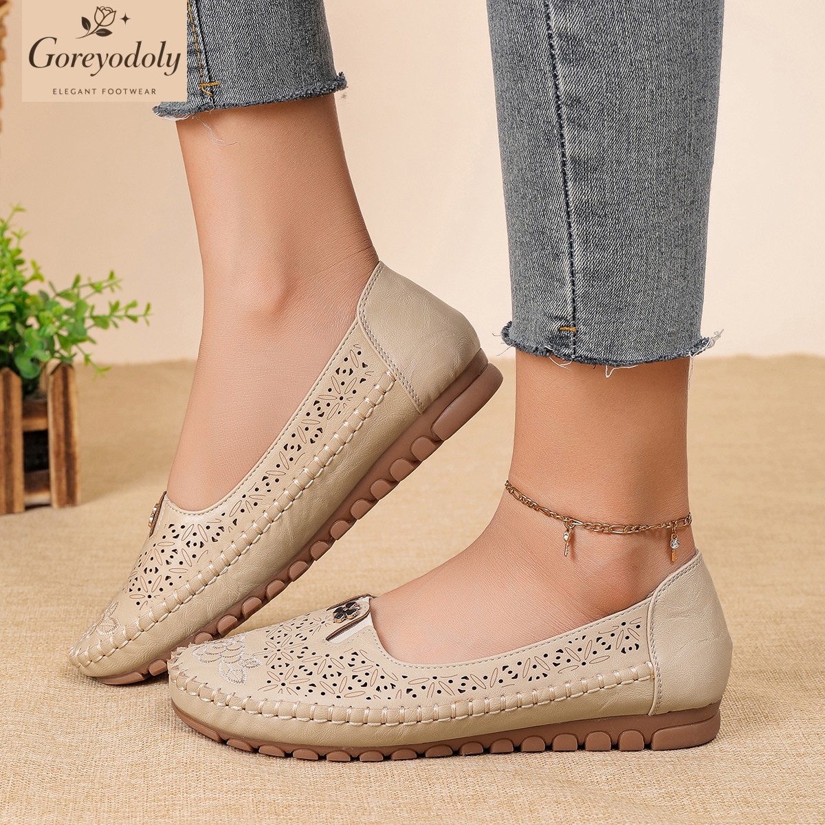 Goreyodoly women loafers flora - Embroidery Ideas avis et prix