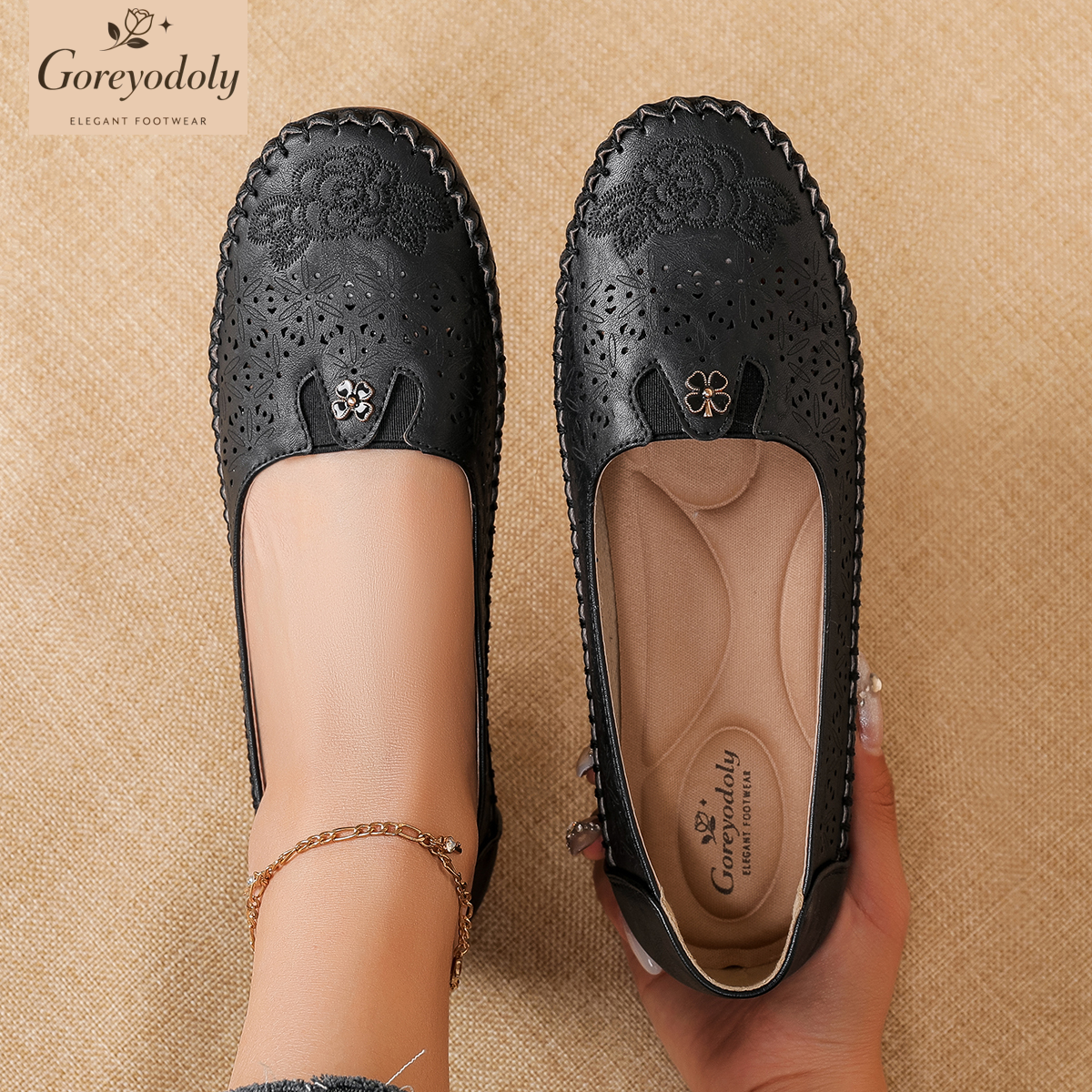Goreyodoly women loafers flora - Embroidery Ideas avis et prix